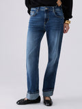 Liu Jo Jeans Straight Donna UF6225D0360 Den.blu Mid Comfort - Denim