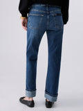 Liu Jo Jeans Straight Donna UF6225D0360 Den.blu Mid Comfort - Denim