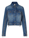Liu Jo Giubbino di Jeans Donna UF6501D0396 Den.blue Vint.zip wa - Denim