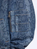 Liu Jo Bomber Filled Over Donna UF6509D0397 Den.blue Summ.animal - Denim