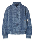 Liu Jo Bomber Filled Over Donna UF6509D0397 Den.blue Summ.animal - Denim
