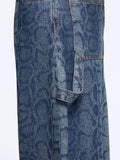 Liu Jo Jeans Straight Jeans Work Donna UF6519D0397 Den.blue Summ.animal - Denim