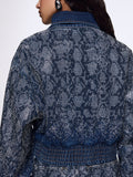 Liu Jo Bomber corto Donna UF6521D4854 Den.blue Summ.strass - Denim