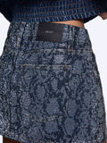 Liu Jo Gonna Mini Donna UF6523D4854 Den.blue Summ.strass - Denim