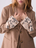 Liu Jo Blazer Donna WF6211T732A Camel Resca Mix - Beige