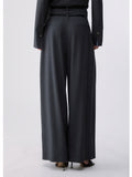 Liu Jo Pantalone Palazzo Donna WF6309T743A Dark Grey Melange - Grigio