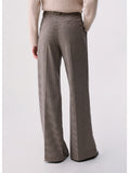 Liu Jo Pantalone Palazzo Donna WF6336T728A Mini Pied De Poule - Avorio