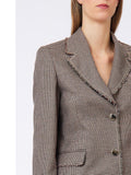 Liu Jo Blazer Donna WF6344T728A Mini Pied De Poule - Avorio