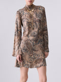 Liu Jo Vestito Mini Donna WF6422TS061 Winter Cachemire - Multicolore