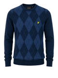 Lyle & Scott Pullover Uomo KN2517V Dark Navy Marl / Mid Navy Marl - Blu