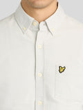 Lyle & Scott Camicia Casual Oxford Uomo LW2112VT Glacier Grey - Avorio