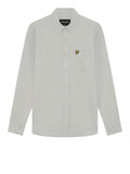 Lyle & Scott Camicia Casual Oxford Uomo LW2112VT Glacier Grey - Avorio