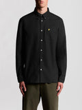 Lyle & Scott Camicia Casual Oxford Uomo LW2112VT Jet Black - Nero