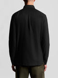 Lyle & Scott Camicia Casual Oxford Uomo LW2112VT Jet Black - Nero