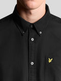 Lyle & Scott Camicia Casual Oxford Uomo LW2112VT Jet Black - Nero