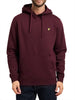 lyle scott felpa cappuccio uomo ml1139v burgundy bordeaux 160558656