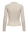 Only Maglia Donna 15180040 Pumice Stone Melange - Beige