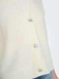 Only Cardigan Onlella Piumo Donna 15259564 Cloud Dancer - Bianco