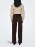 Only Pantalone Straight Onlhope Global Donna 15263179 Black Coffee - Marrone