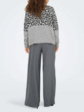 Only Pullover Onljade Animal Donna 15294969 Light Grey Melange - Grigio