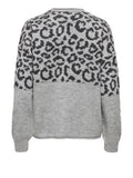 Only Pullover Onljade Animal Donna 15294969 Light Grey Melange - Grigio
