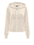 Only Felpa Zip Donna 15299670 Birch - Avorio