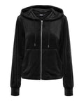 Only Felpa Zip Donna 15299670 Black - Nero