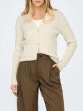 Only Cardigan Donna 15310902 Whitecap Gray Melange - Avorio