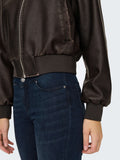 Only Giubbino di Pelle Onljane Faux Leather Washed Donna 15314240 Chocolate Brown - Marrone