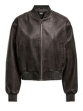 Only Giubbino di Pelle Onljane Faux Leather Washed Donna 15314240 Chocolate Brown - Marrone