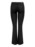 Only Jeans a Zampa Onlblush Mid Flared Donna 15324908 Black Denim - Nero