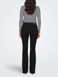 Only Jeans a Zampa Onlblush Mid Flared Donna 15324908 Black Denim - Nero
