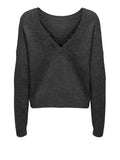 Only Pullover Donna 15329229 Dark Grey Melange - Grigio