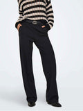 Only Pantalone Straight Onlpoptrash Donna 15341829 Black - Nero