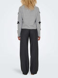 Only Pullover Onlnoelle Donna 15342560 Light Grey Melange - Grigio