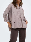 Only Camicia Casual Onlnew Lina Grace Donna 15344336 Coffee Bean - Marrone