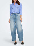 Only Camicia Casual Onlnew Lina Grace Donna 15344336 - Blu
