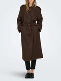 Only Cappotto Donna 15344734 Chocolate Brown - Marrone