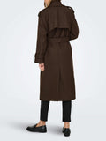 Only Cappotto Donna 15344734 Chocolate Brown - Marrone