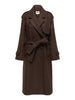 only cappotto donna 15344734 chocolate brown marrone 165890764