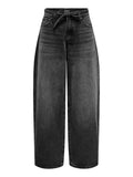 Only Jeans Straight Donna 15347094 Washed Black - Nero
