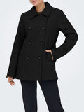 Only Cappotto Onlblake Peacoat Donna 15349215 Black - Nero