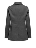 Only Cappotto Onlblake Peacoat Donna 15349215 Dark Grey Melange - Grigio