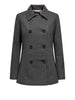 only cappotto onlblake peacoat donna 15349215 dark grey melange grigio 161823536