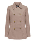 Only Cappotto Onlblake Peacoat Donna 15349215 Mocha Meringue - Beige