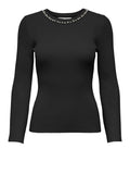 Only Pullover Donna 15350822 Black Silver Bling - Nero