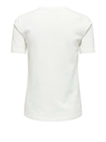 Only T-shirt Donna 15353246 Cloud Dancer Dog Ride - Bianco