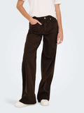 Only Pantalone Straight Onlmadison Donna 15355777 Chicory Coffee - Marrone