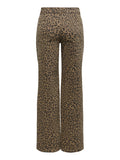 Only Pantalone Straight Onlmadison Donna 15355777 Animalier Beige - Maculato