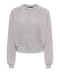 Only Felpa Onljett Donna 15355912 Light Grey Melange - Grigio